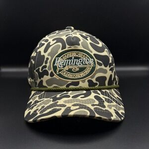 Remington Duck Camo Snapback Hat Mens Rope Brim Hunting Fishing Camouflage Cap